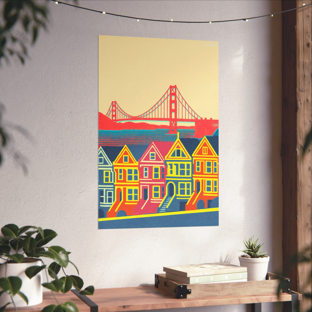 San Francisco Skyline Poster Minimal Poster