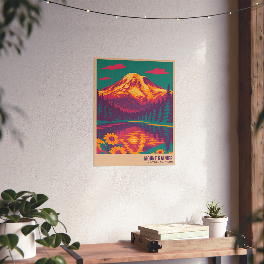 Mount Rainier National Park Poster : VINTAGEGRAPH Collection