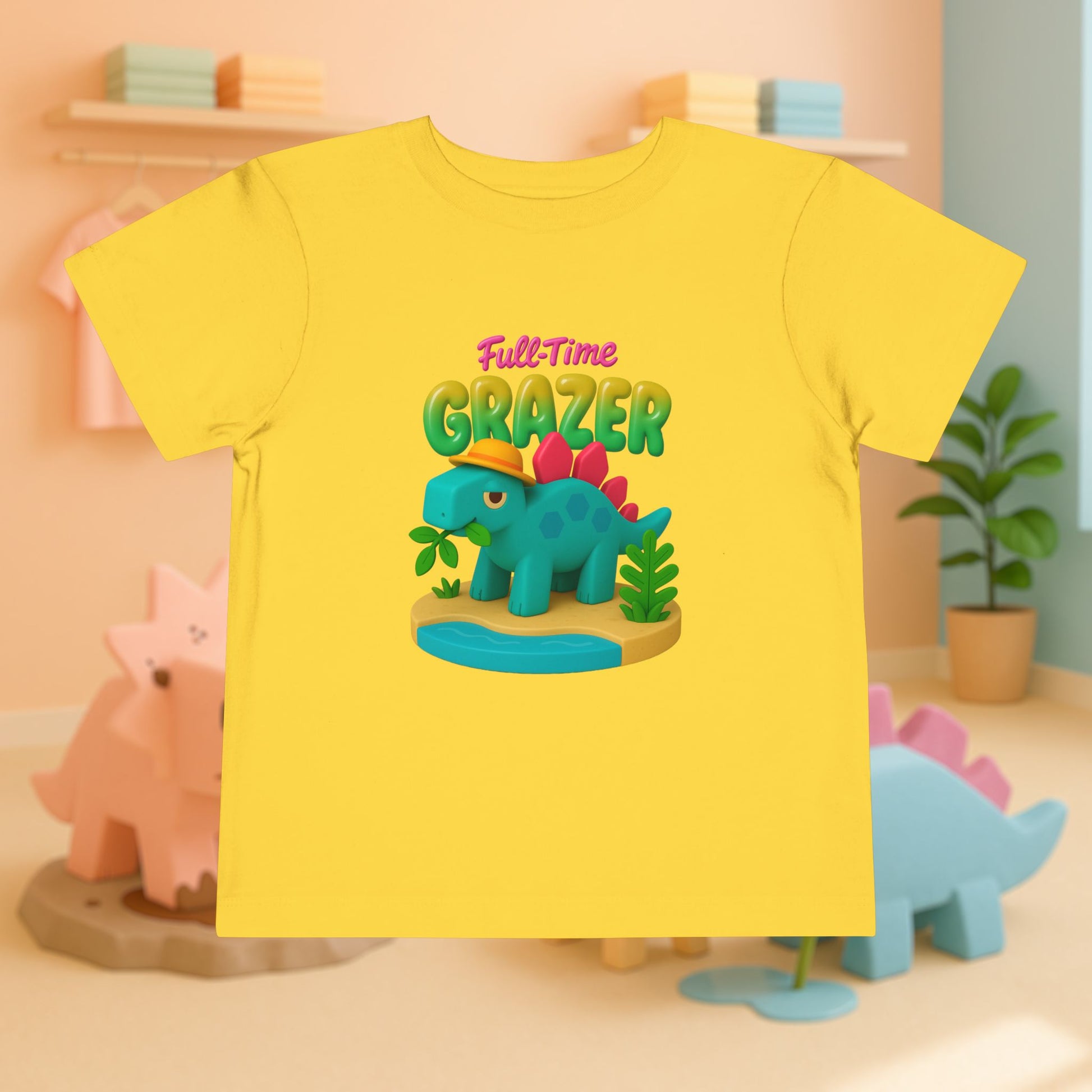 Full-Time Grazer! Steve the Stegosaurus | Toddler Dinosaur Tee