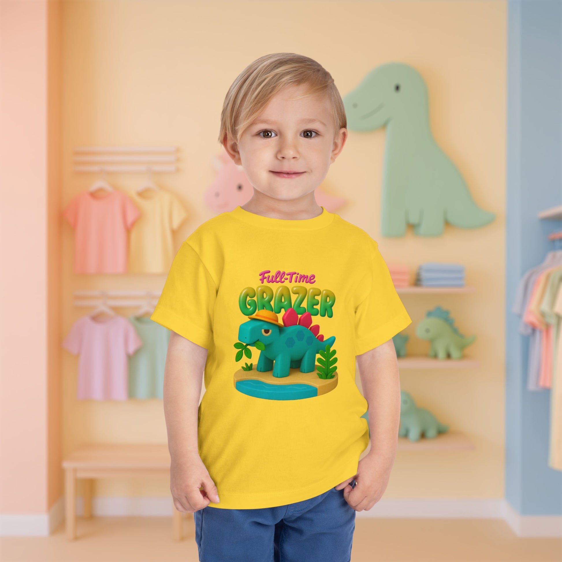 Full-Time Grazer! Steve the Stegosaurus | Toddler Dinosaur Tee