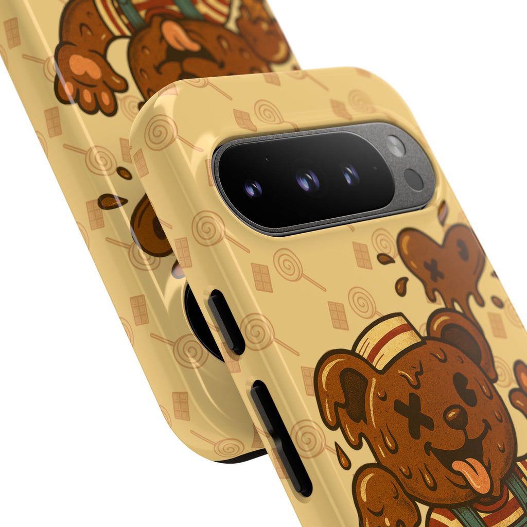 ChocoBear Phone Case - Melting Chocolate Bear Design for iPhone, Samsung Galaxy, and Google Pixel