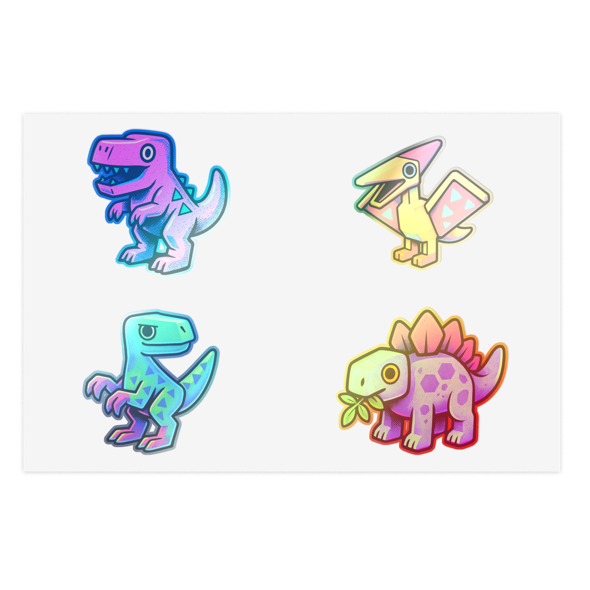 Vibrant Dinosaur Sticker Sheets - Fun Decor for Kids, Party Favors, Scrapbooking, Personalized Gifts, Creative Projects