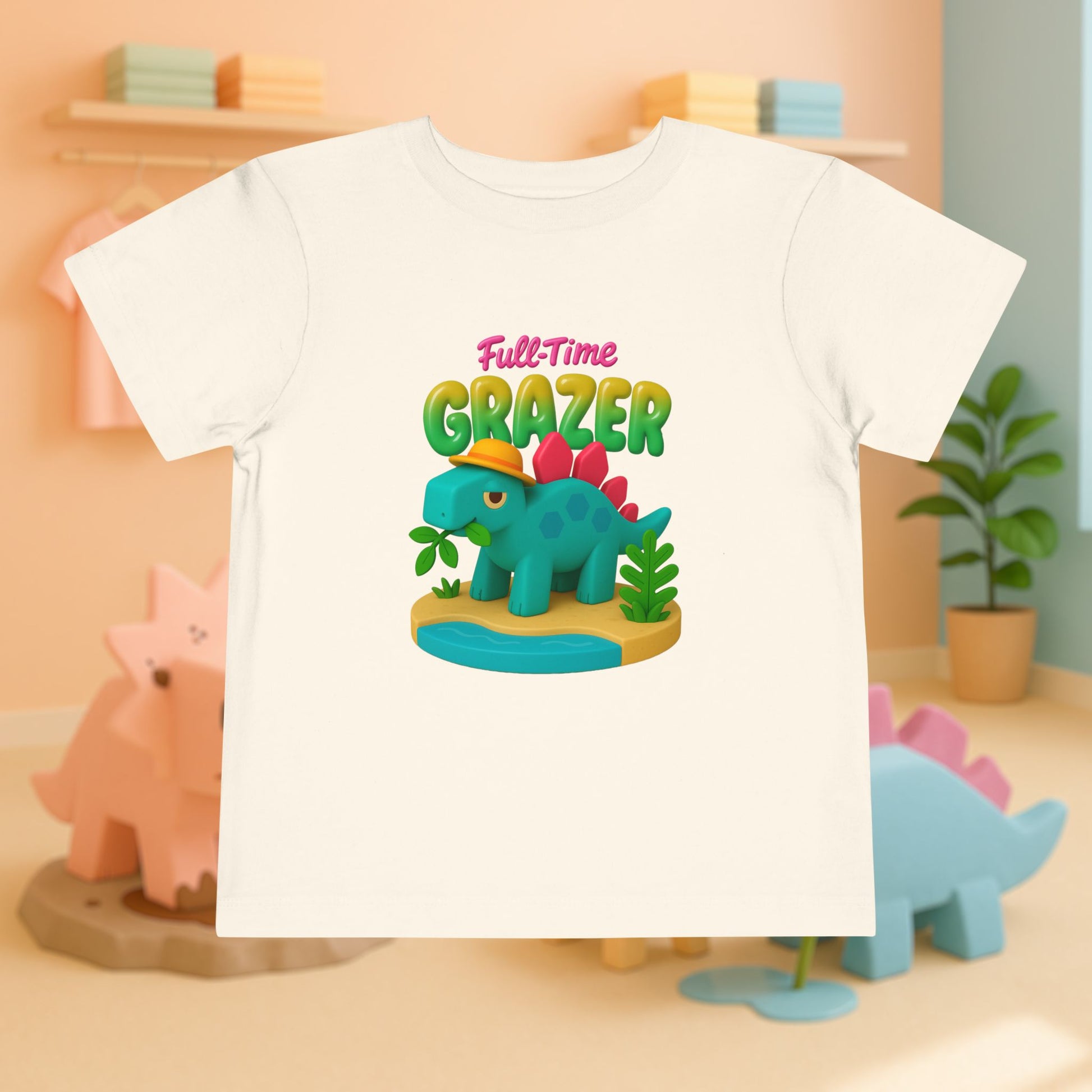 Full-Time Grazer! Steve the Stegosaurus | Toddler Dinosaur Tee