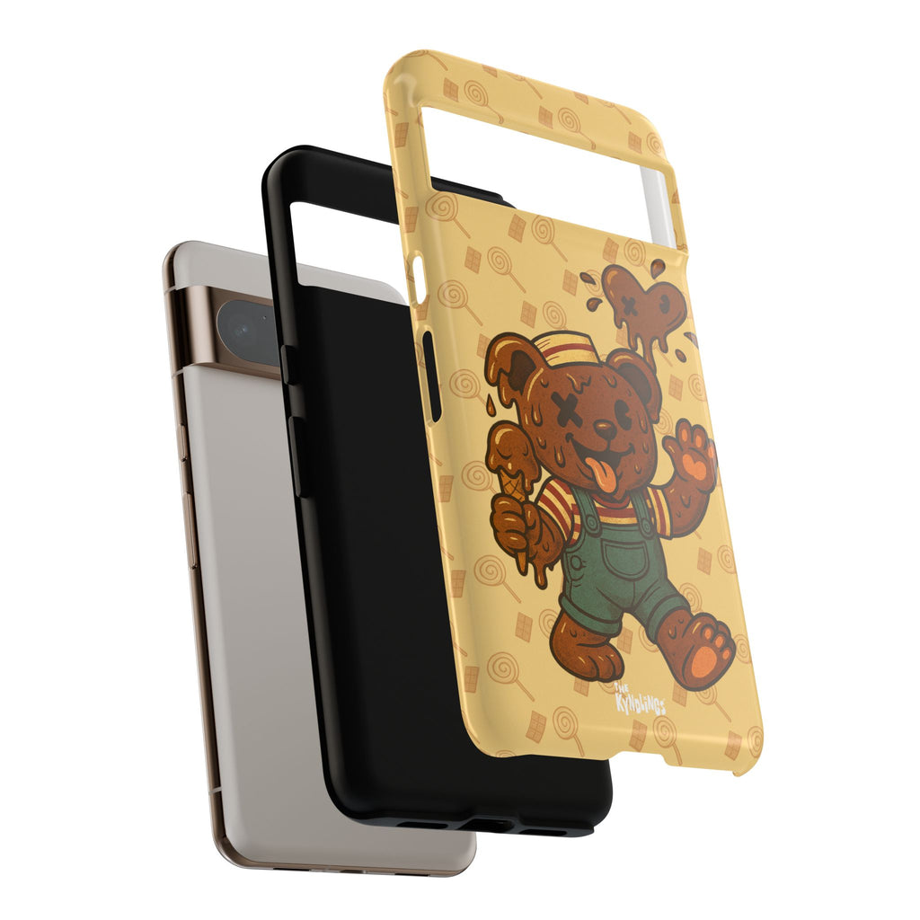 ChocoBear Phone Case - Melting Chocolate Bear Design for iPhone, Samsung Galaxy, and Google Pixel