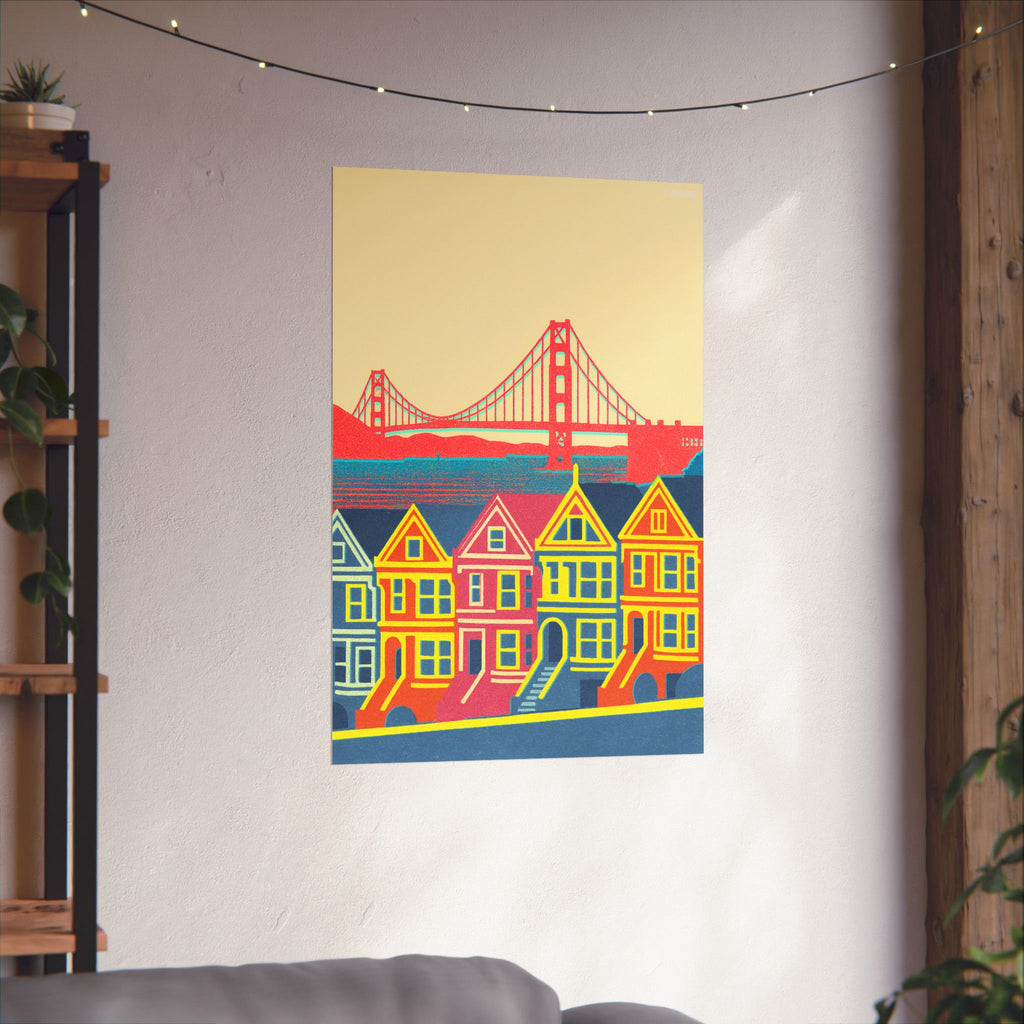 San Francisco Skyline Poster Minimal Poster