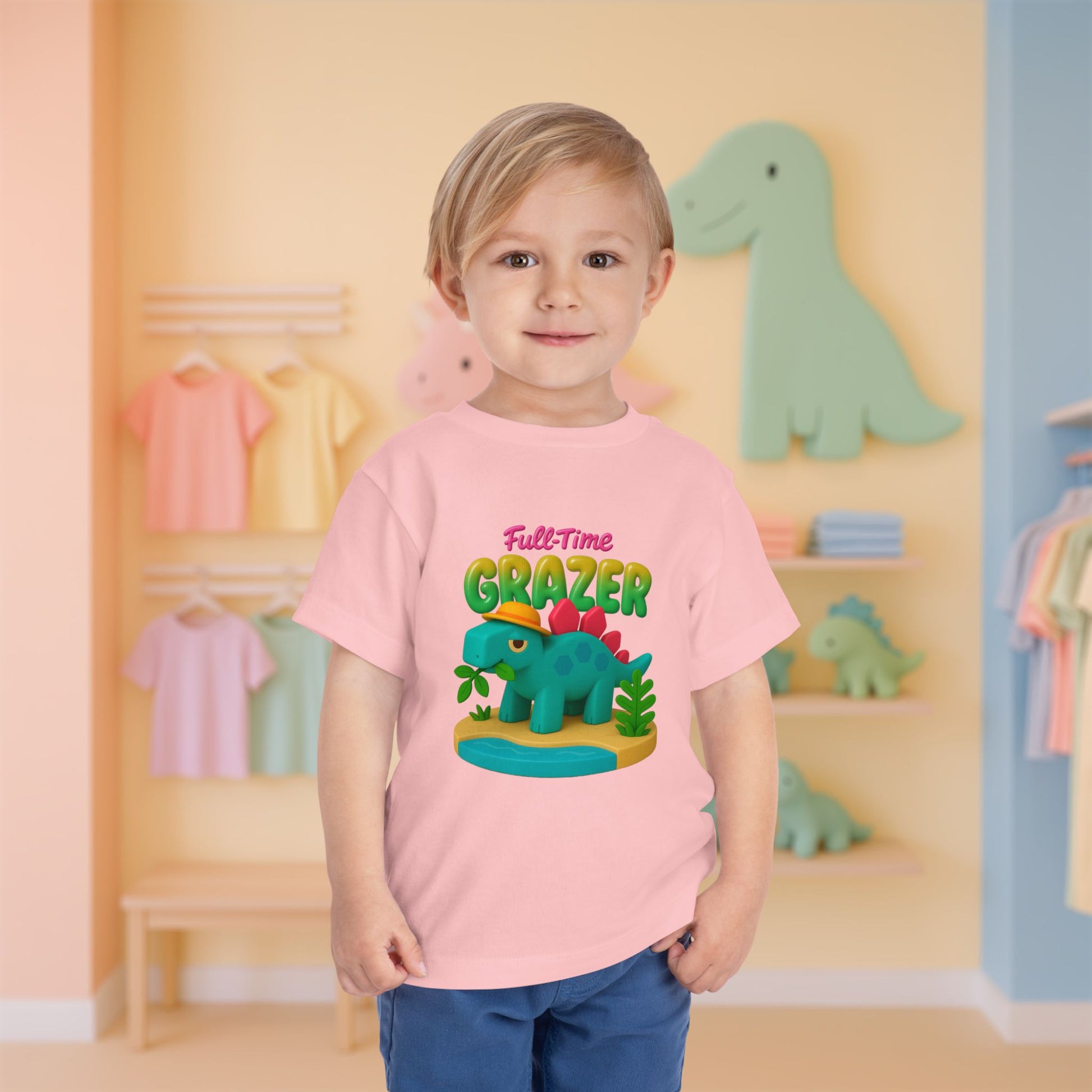 Full-Time Grazer! Steve the Stegosaurus | Toddler Dinosaur Tee