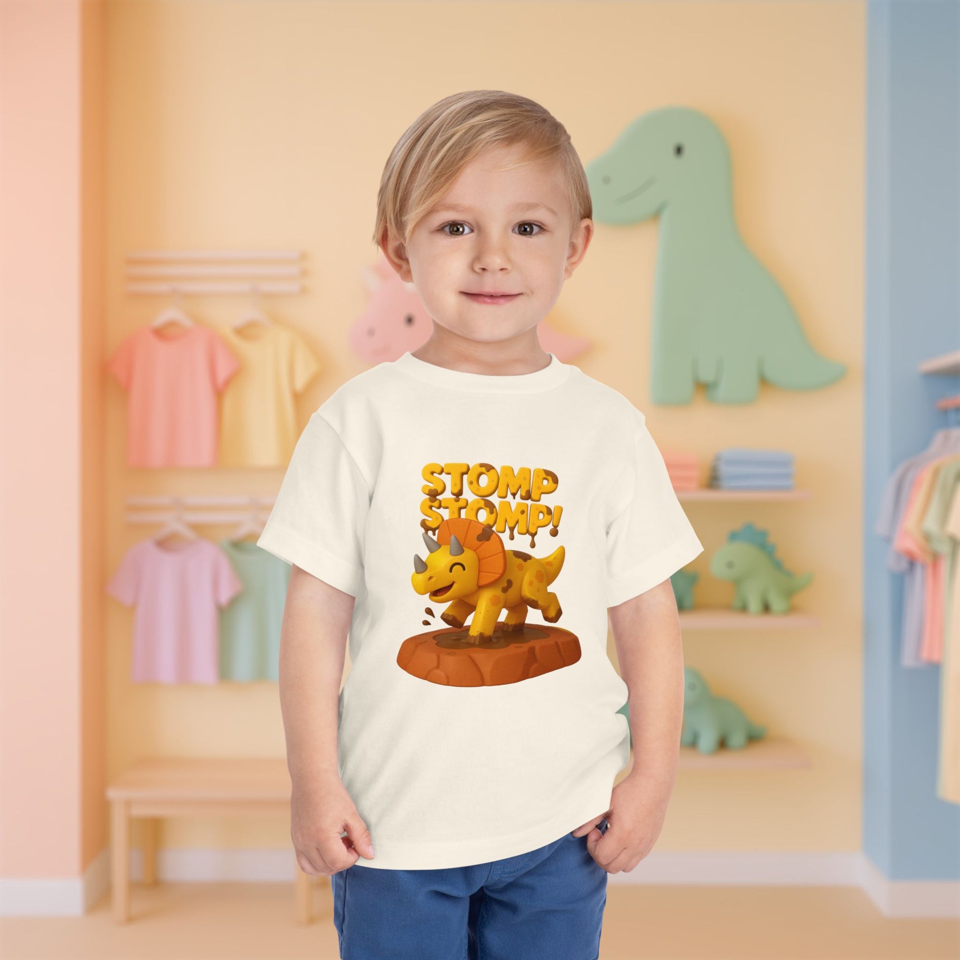 STOMP STOMP! Cera the Triceratops | Toddler Dinosaur Tee