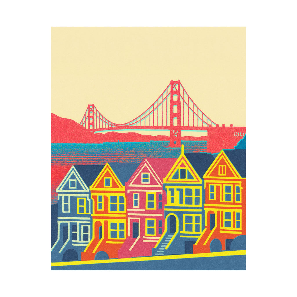 San Francisco Skyline Poster Minimal Poster