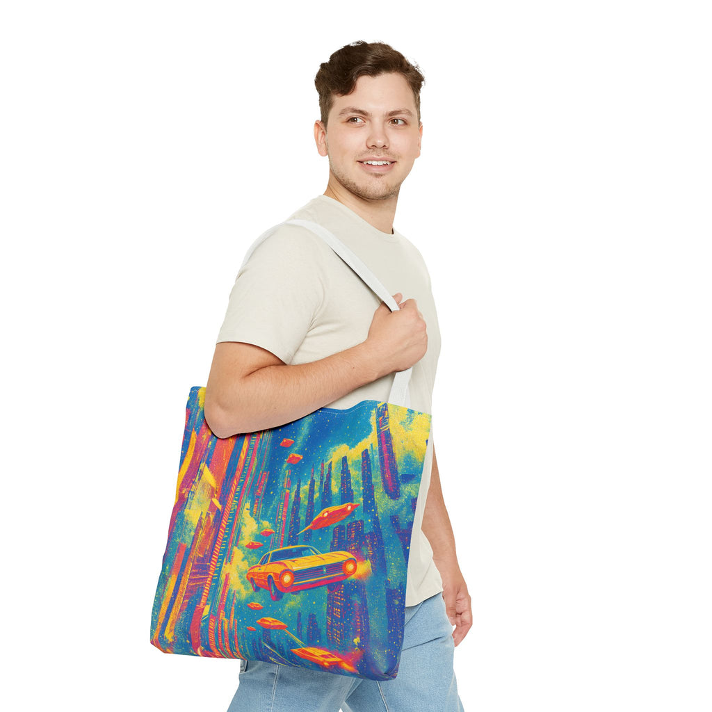 Retro-futuristic Tote Bag: VINTAGEGRAPH Collection