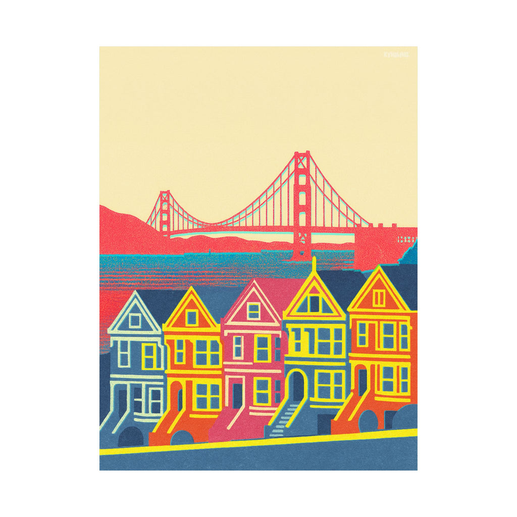 San Francisco Skyline Poster Minimal Poster