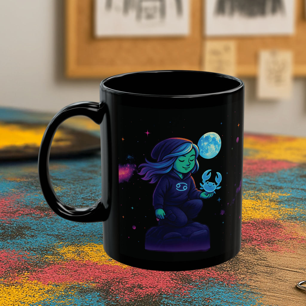 Cosmic Black Mug: Cancer