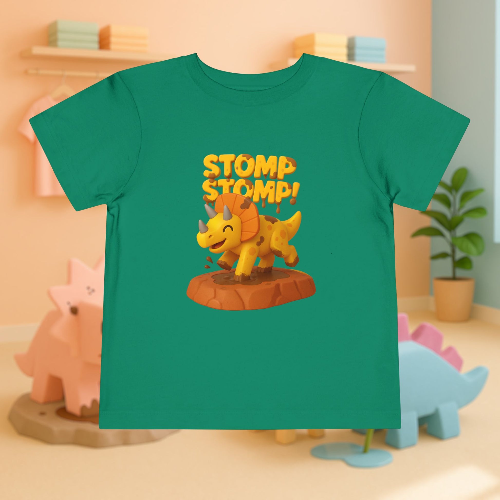 STOMP STOMP! Cera the Triceratops | Toddler Dinosaur Tee