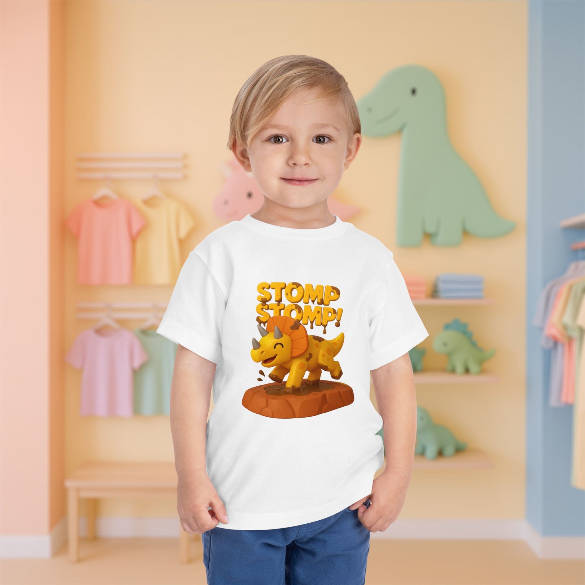 STOMP STOMP! Cera the Triceratops | Toddler Dinosaur Tee