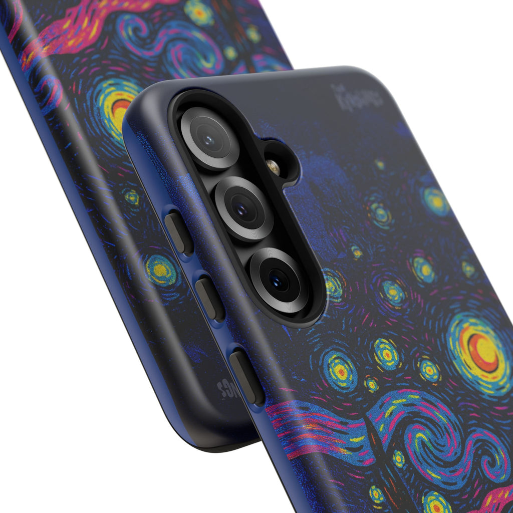 Starry Artist Phone Case | Van Gogh-Inspired Masked Art | Bold Indie Aesthetic Cover for iPhone & Samsung