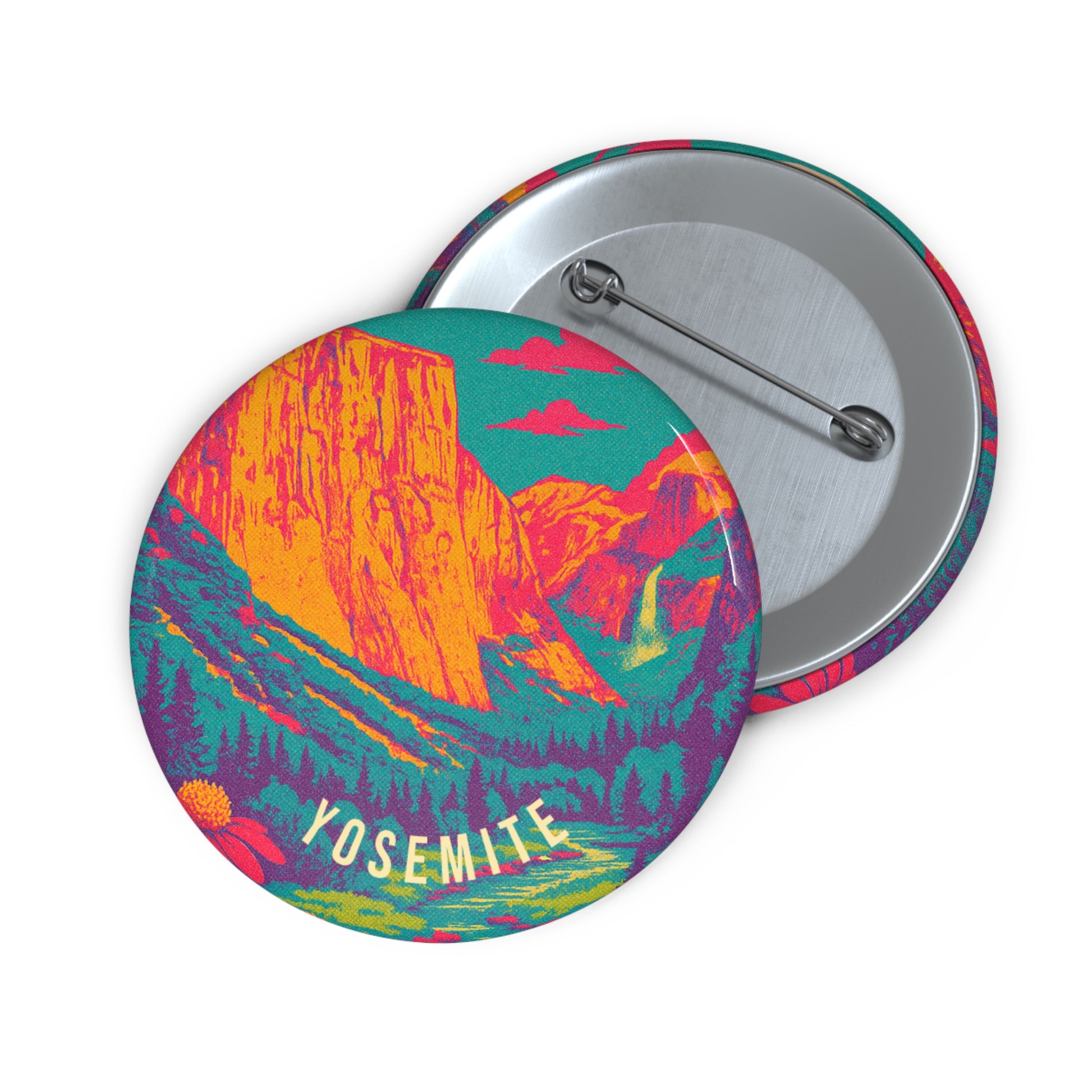 Yosemite Ntl Park Pin Button: VINTAGEGRAPH Collection