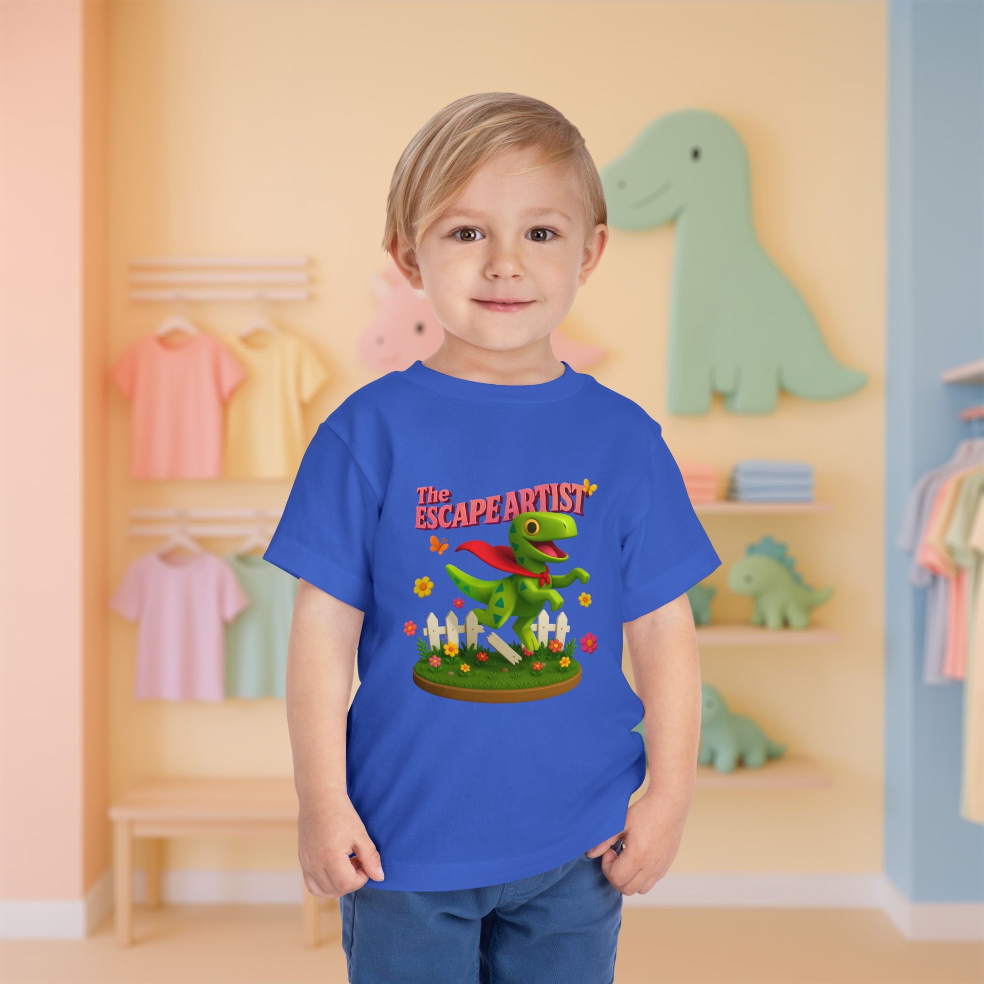 The Escape Artist, Velissa the Velociraptor | Toddler Dinosaur Tee