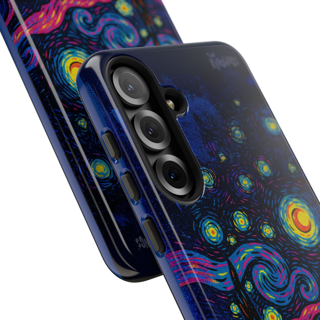 Starry Artist Phone Case | Van Gogh-Inspired Masked Art | Bold Indie Aesthetic Cover for iPhone & Samsung