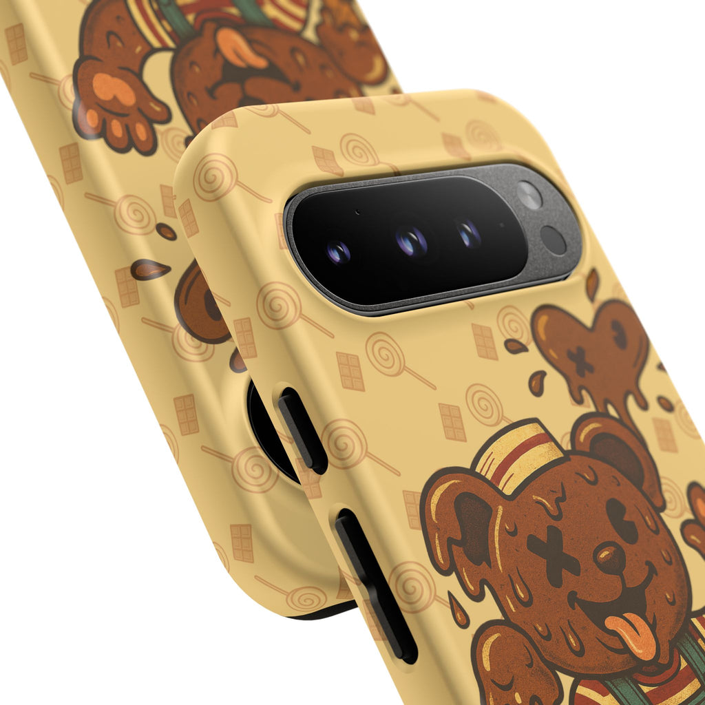 ChocoBear Phone Case - Melting Chocolate Bear Design for iPhone, Samsung Galaxy, and Google Pixel