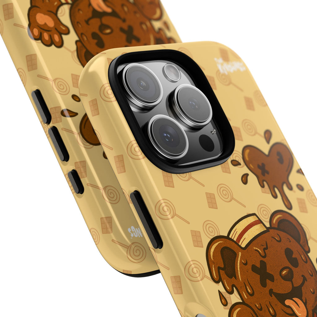 ChocoBear Phone Case - Melting Chocolate Bear Design for iPhone, Samsung Galaxy, and Google Pixel