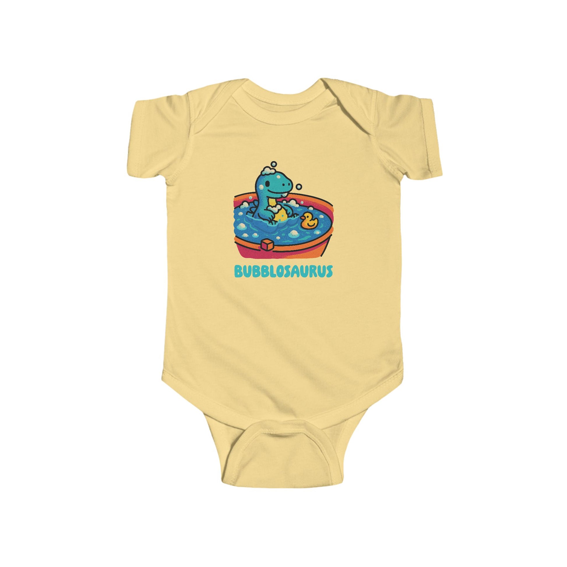 Bubblosaurus Baby Onesie | DYNOSAWR Series | Cute Bath-Time Dinosaur Infant Bodysuit, Baby Shower Gift