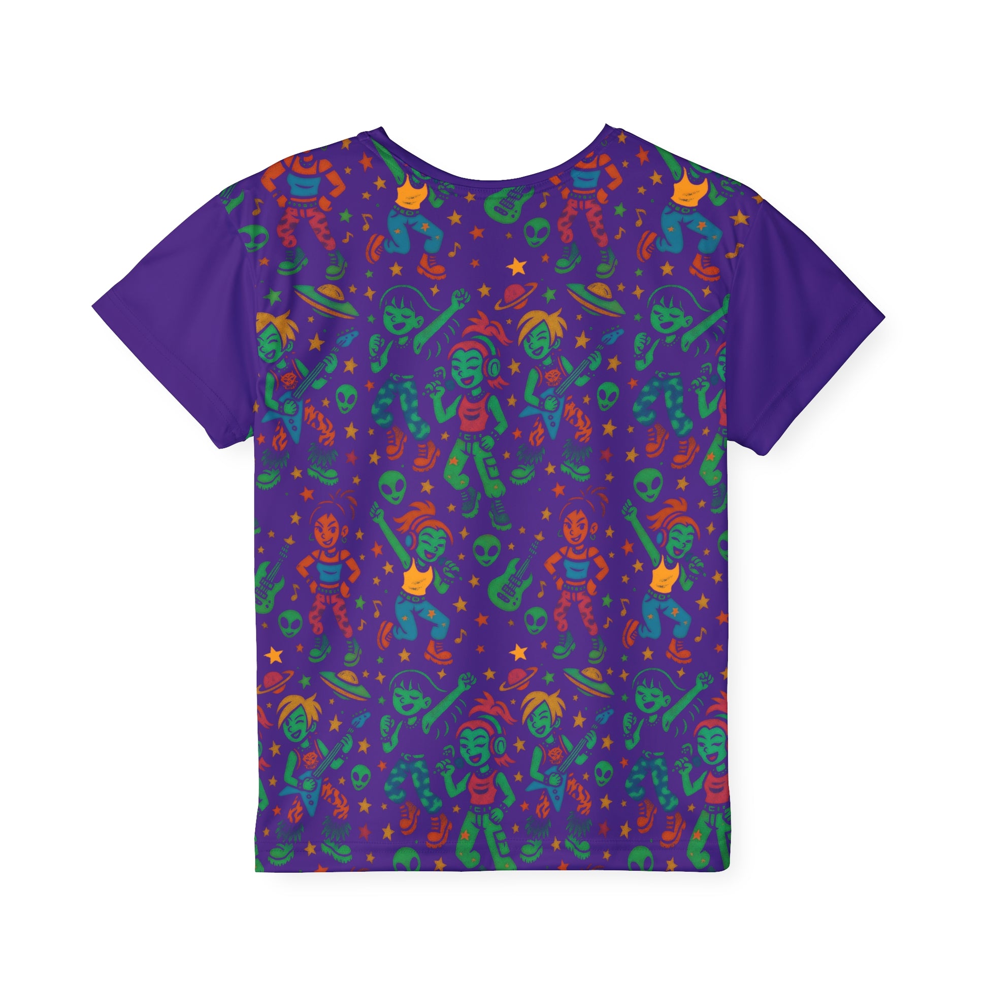 Kid's Pattern Sports Jersey ALIEN KARAOKE - Kreepy Kyds