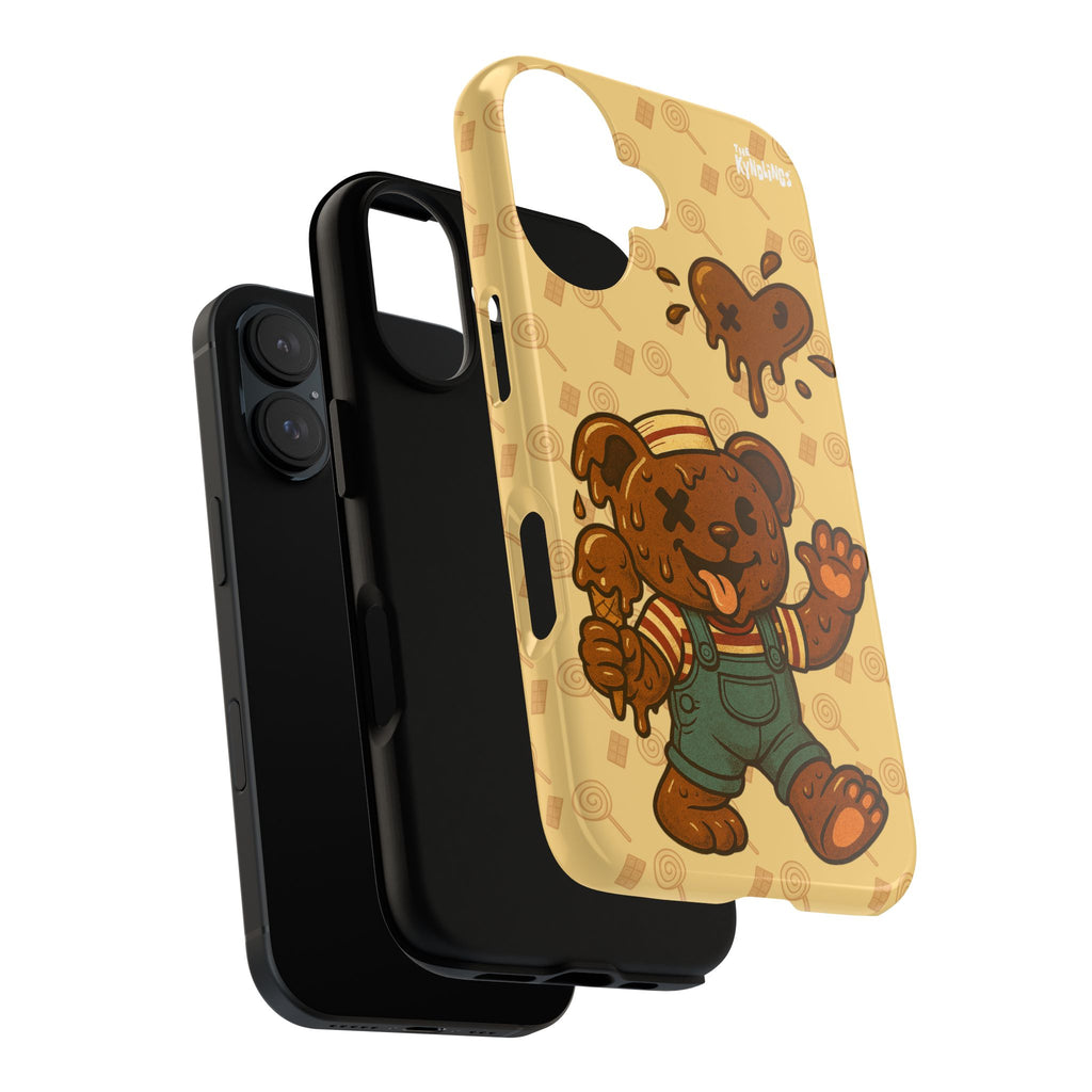 ChocoBear Phone Case - Melting Chocolate Bear Design for iPhone, Samsung Galaxy, and Google Pixel