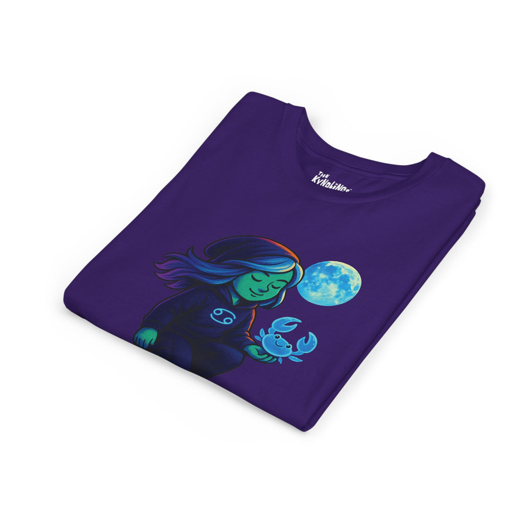 Cancer Zodiac Girl Youth T-Shirt