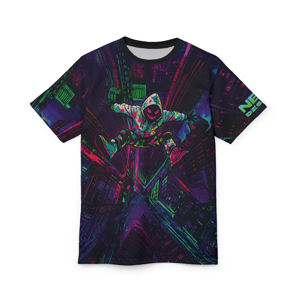 Neon Descent Cyberpunk Tee