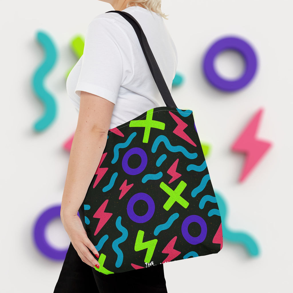 Kyndlings Canvas Tote Bag : 90s Pop Art Pattern, Reusable, Artist-Designed | The Kyndlings™ Add-On Gift or Everyday Carry