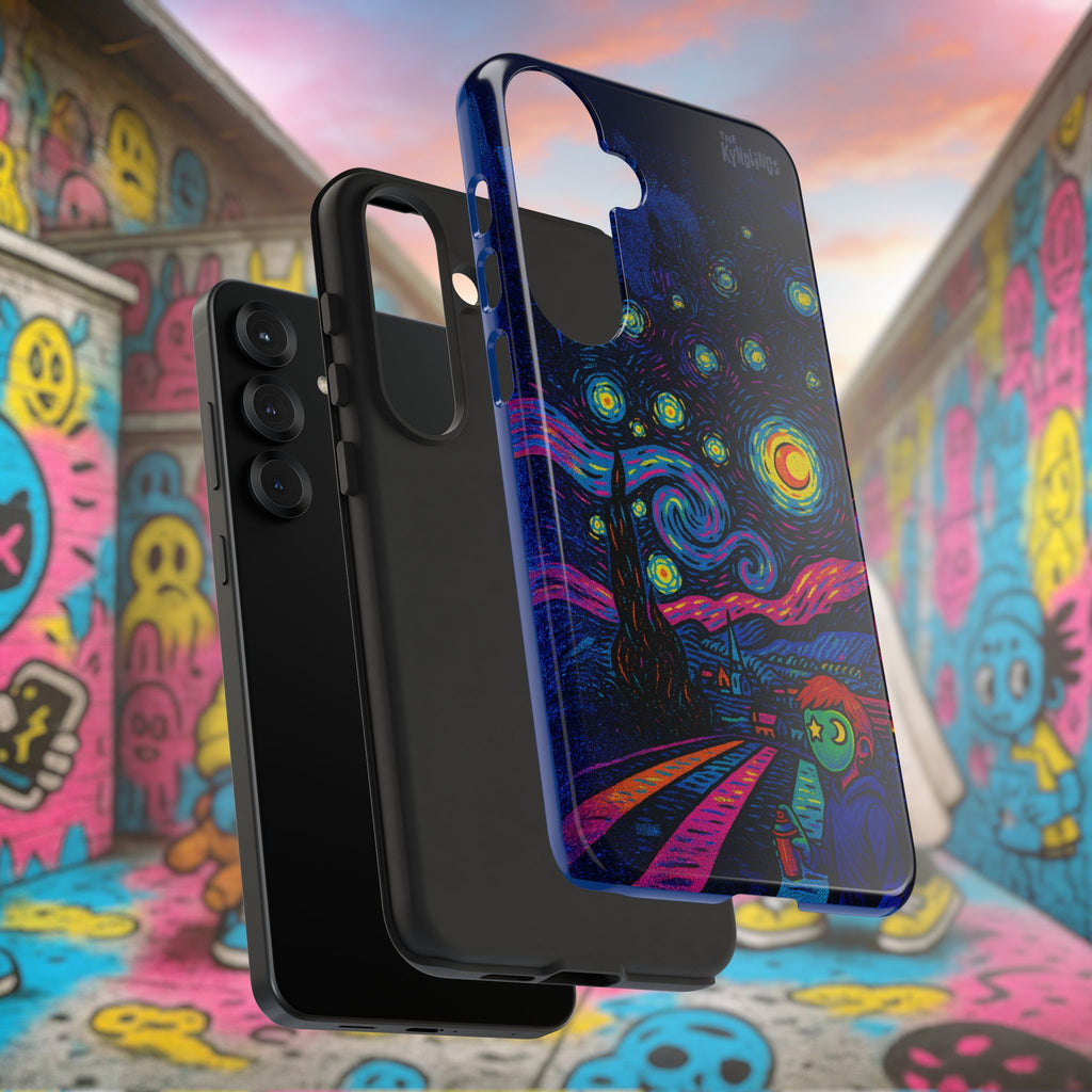 Starry Artist Phone Case | Van Gogh-Inspired Masked Art | Bold Indie Aesthetic Cover for iPhone & Samsung