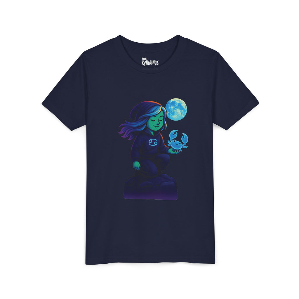 Cancer Zodiac Girl Youth T-Shirt