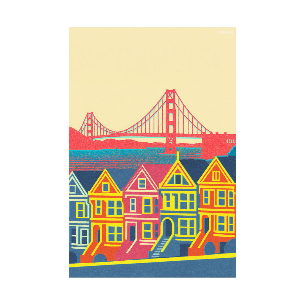 San Francisco Skyline Poster Minimal Poster