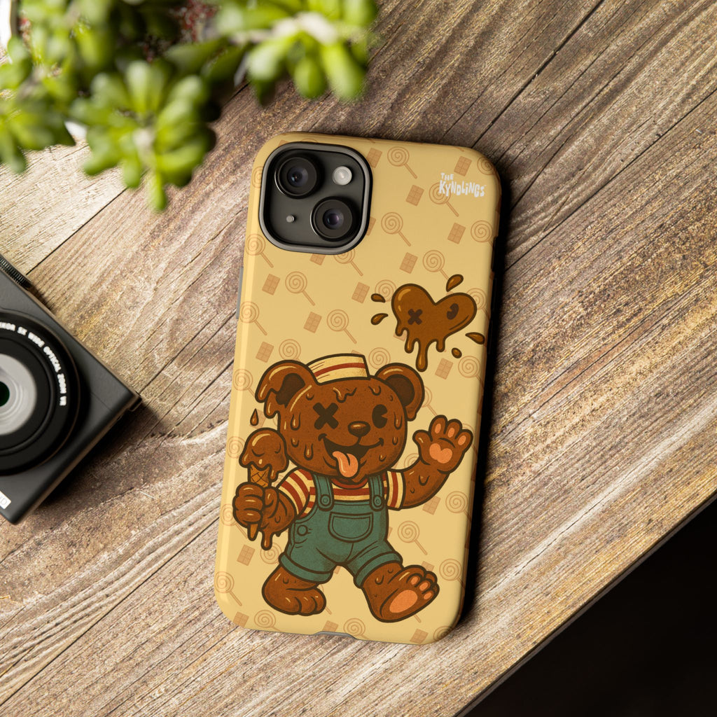 ChocoBear Phone Case - Melting Chocolate Bear Design for iPhone, Samsung Galaxy, and Google Pixel