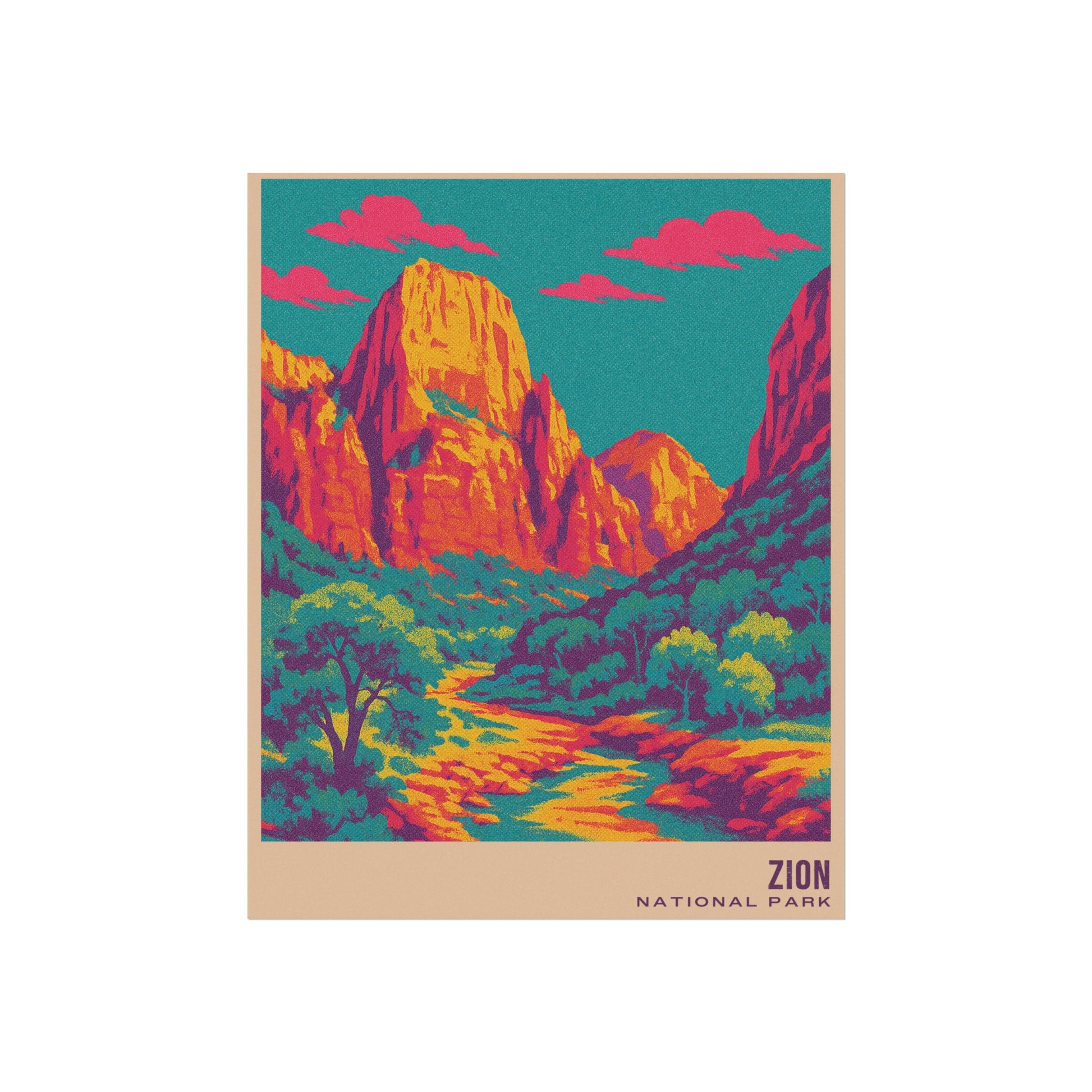Zion National Park Poster : VINTAGEGRAPH Collection