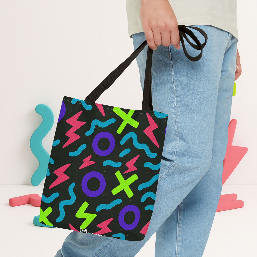 Kyndlings Canvas Tote Bag : 90s Pop Art Pattern, Reusable, Artist-Designed | The Kyndlings™ Add-On Gift or Everyday Carry