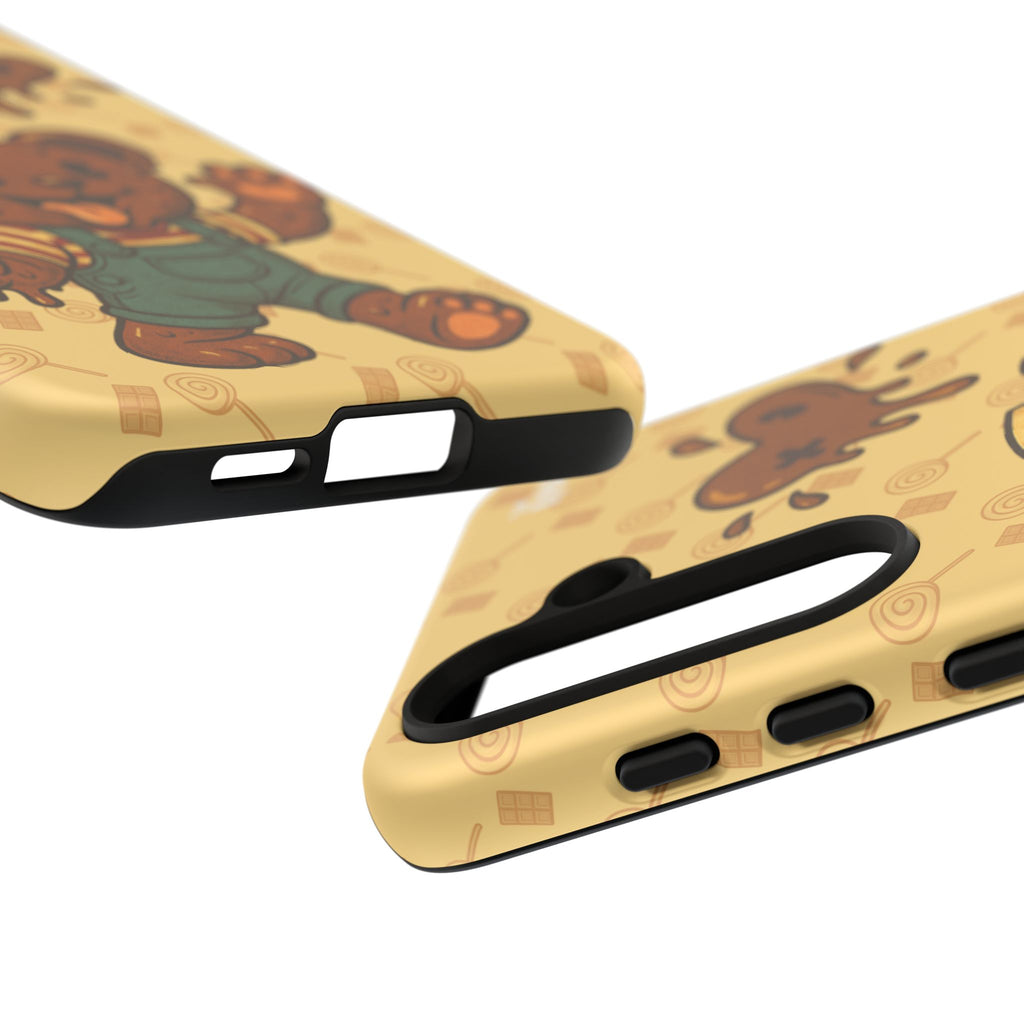 ChocoBear Phone Case - Melting Chocolate Bear Design for iPhone, Samsung Galaxy, and Google Pixel