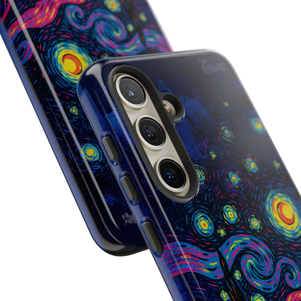 Starry Artist Phone Case | Van Gogh-Inspired Masked Art | Bold Indie Aesthetic Cover for iPhone & Samsung