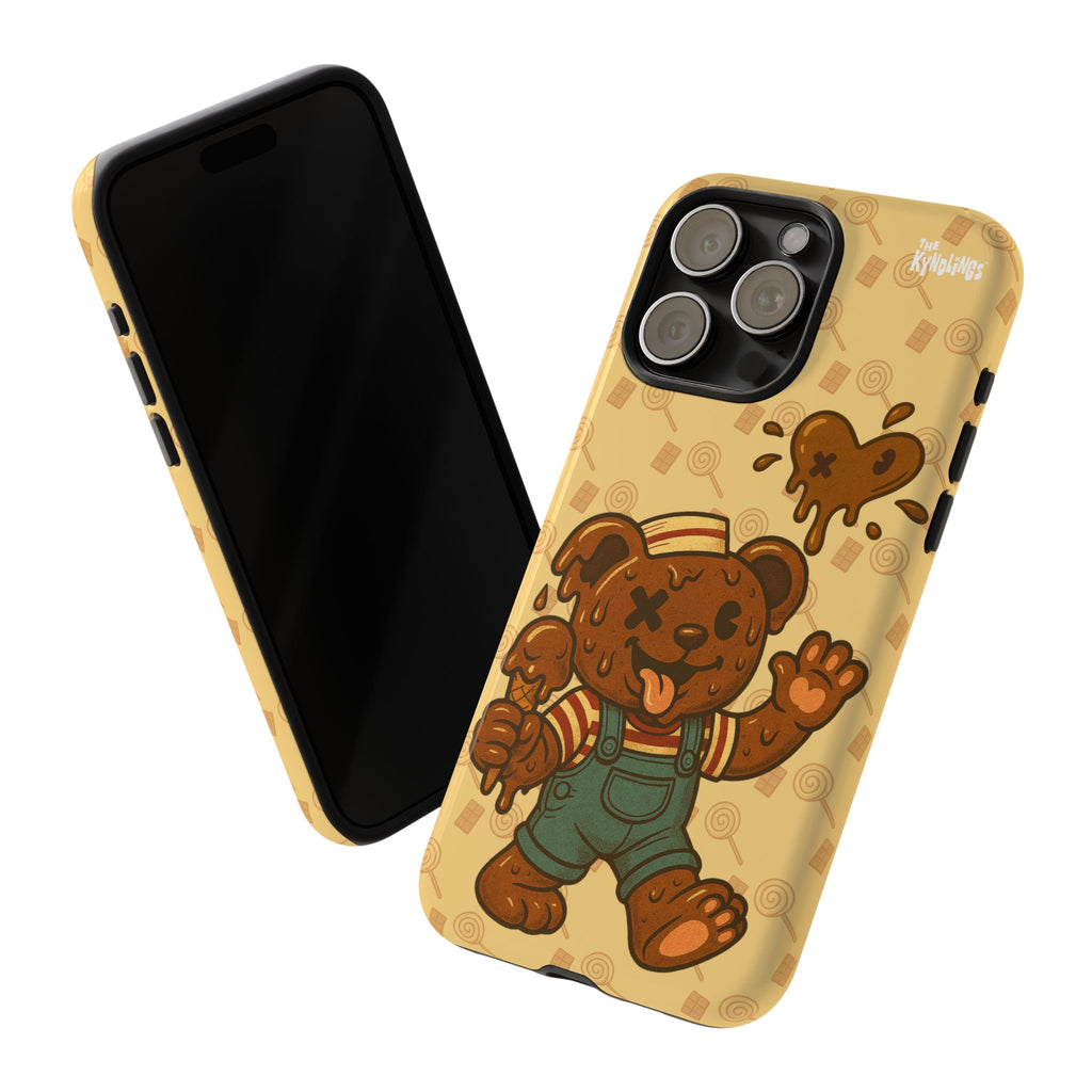ChocoBear Phone Case - Melting Chocolate Bear Design for iPhone, Samsung Galaxy, and Google Pixel
