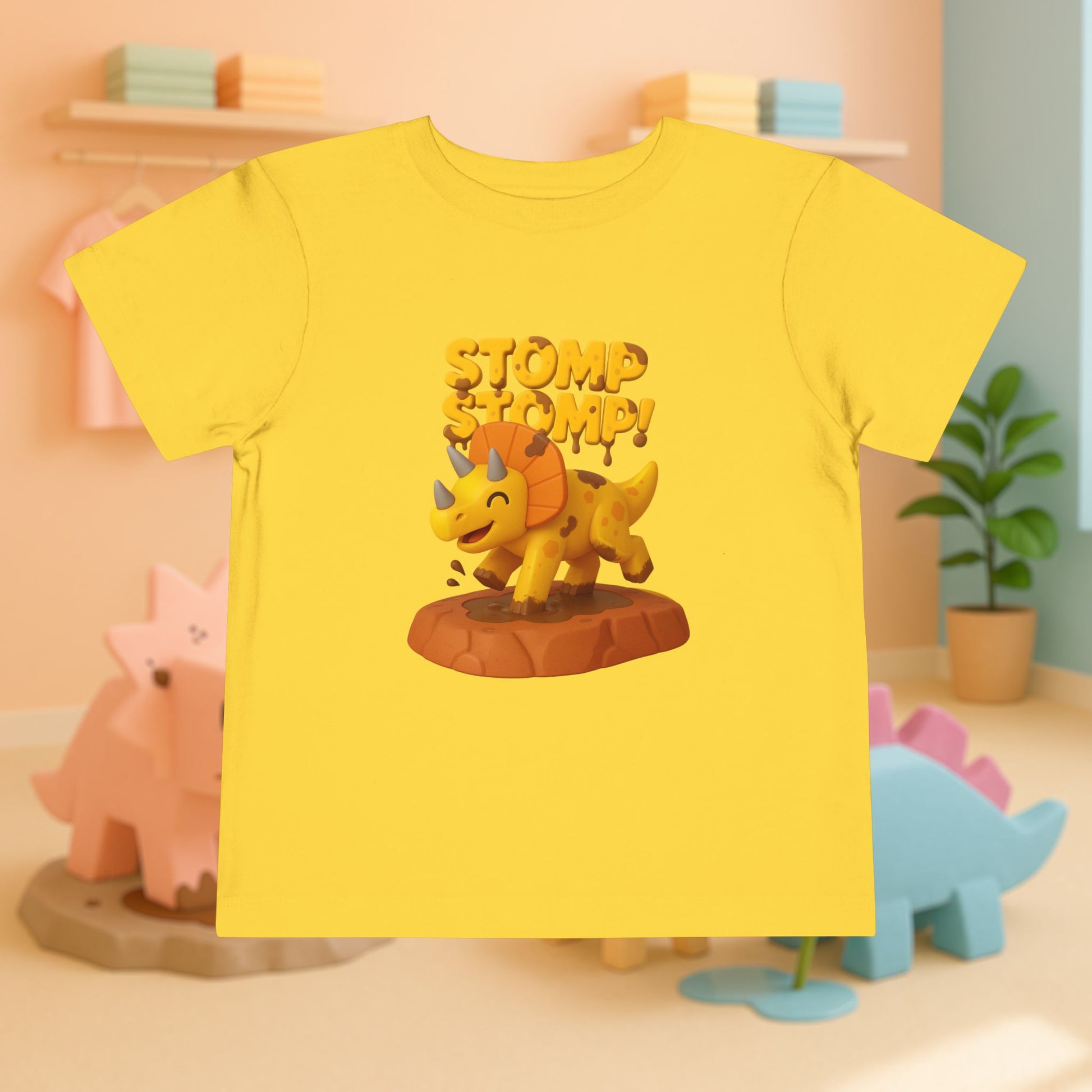 STOMP STOMP! Cera the Triceratops | Toddler Dinosaur Tee