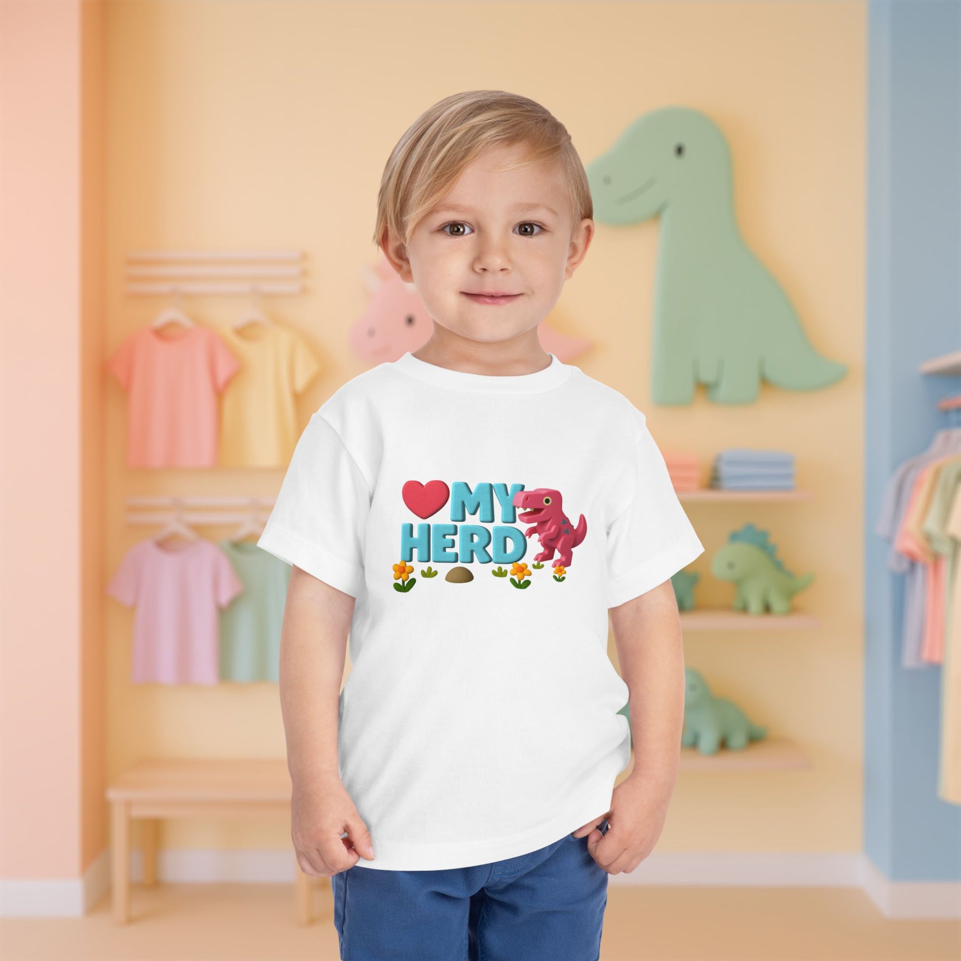 LOVE My Herd - Double-sided Toddler Dinosaur Tee