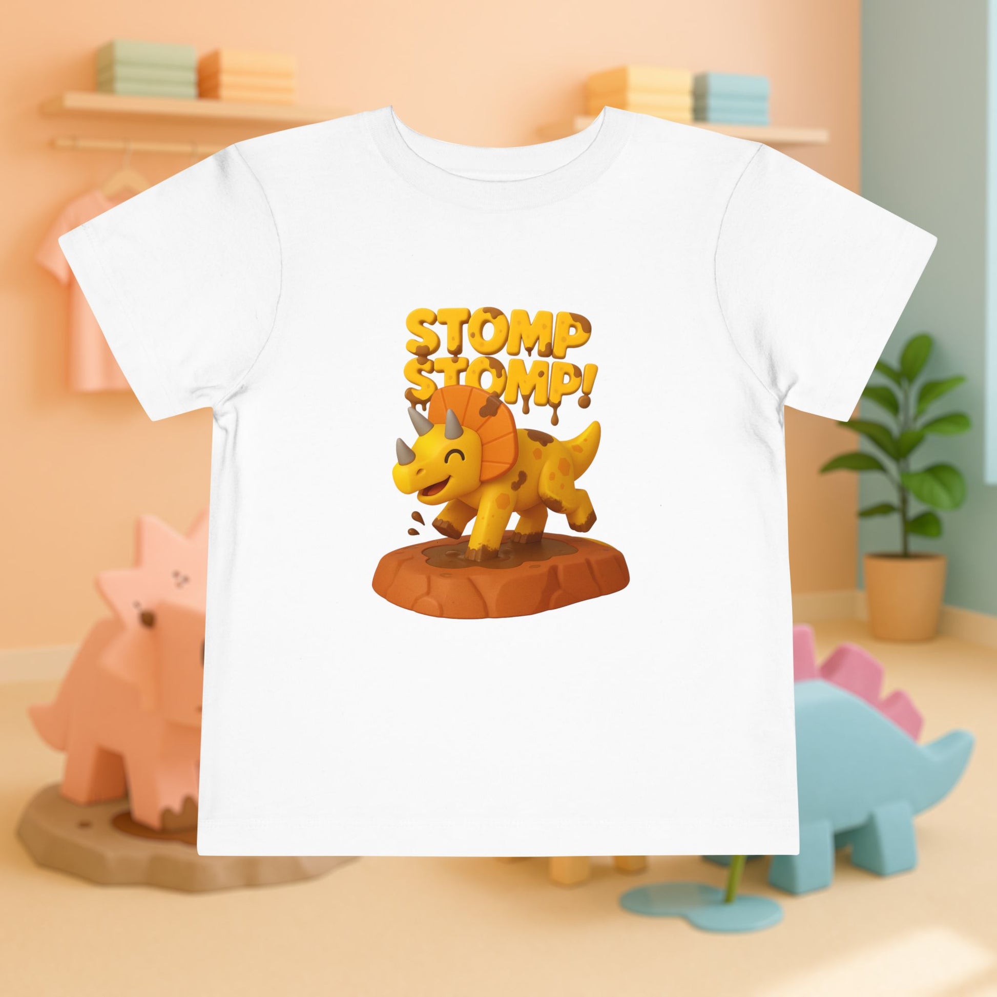 STOMP STOMP! Cera the Triceratops | Toddler Dinosaur Tee