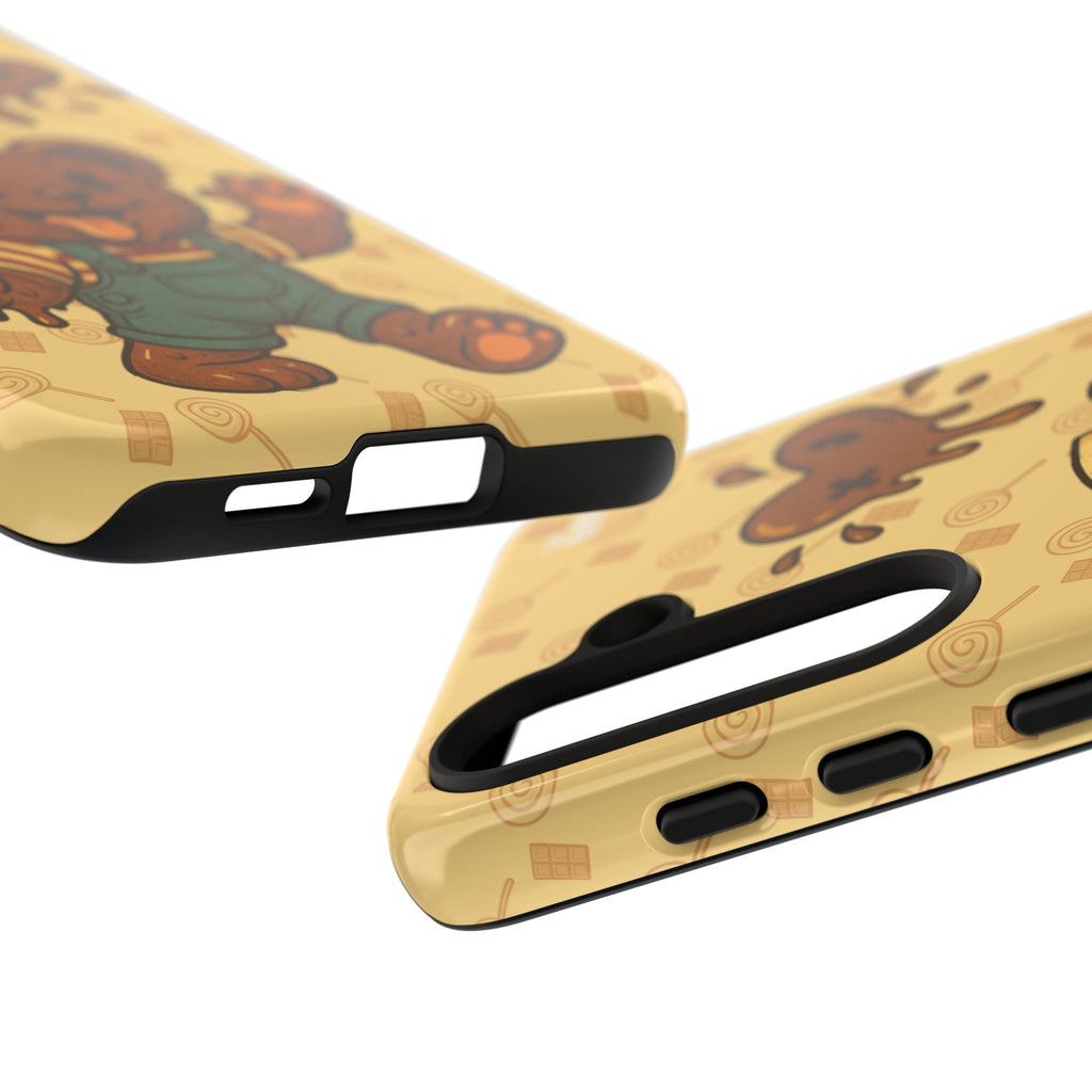 ChocoBear Phone Case - Melting Chocolate Bear Design for iPhone, Samsung Galaxy, and Google Pixel