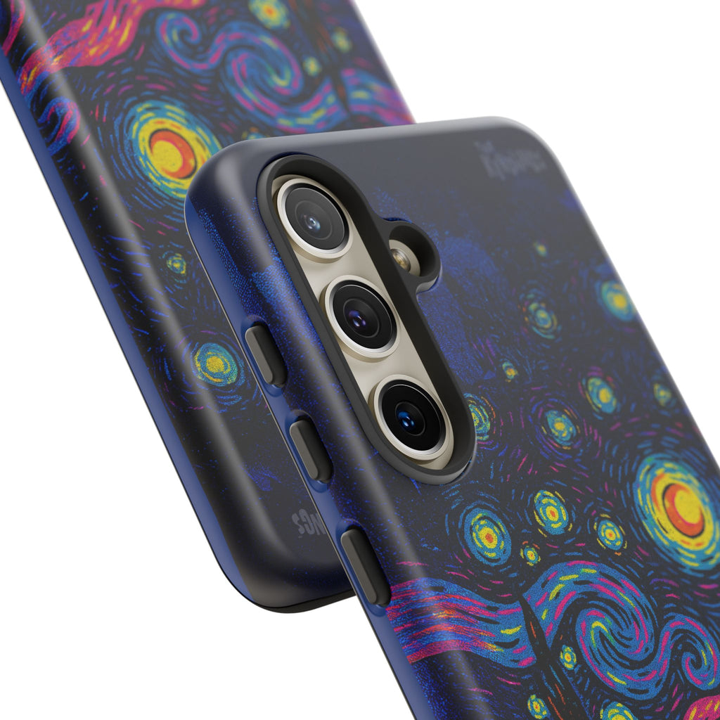 Starry Artist Phone Case | Van Gogh-Inspired Masked Art | Bold Indie Aesthetic Cover for iPhone & Samsung