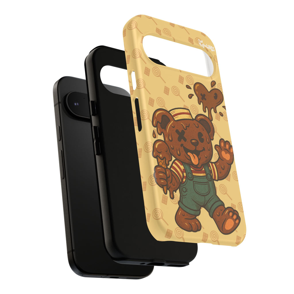 ChocoBear Phone Case - Melting Chocolate Bear Design for iPhone, Samsung Galaxy, and Google Pixel