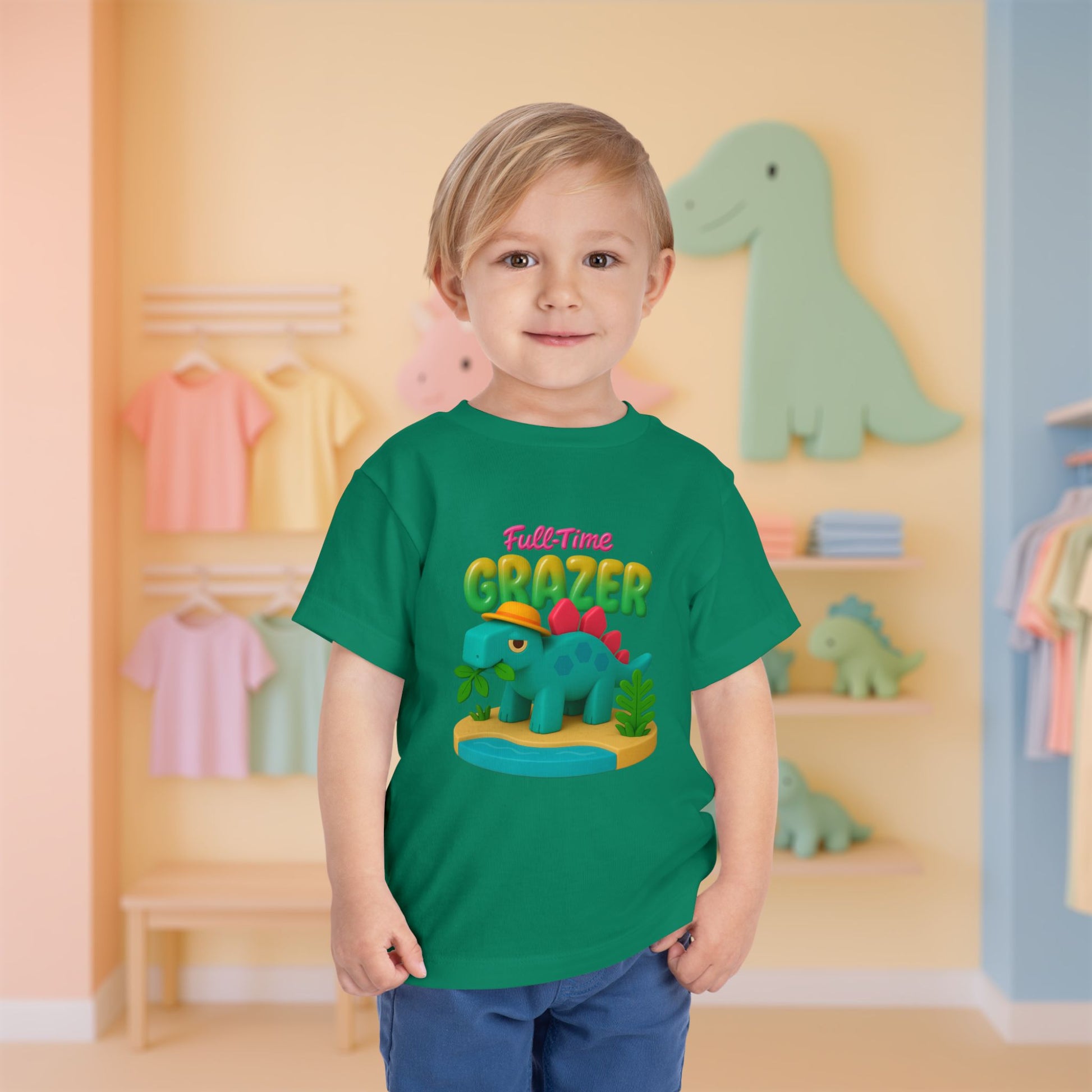 Full-Time Grazer! Steve the Stegosaurus | Toddler Dinosaur Tee