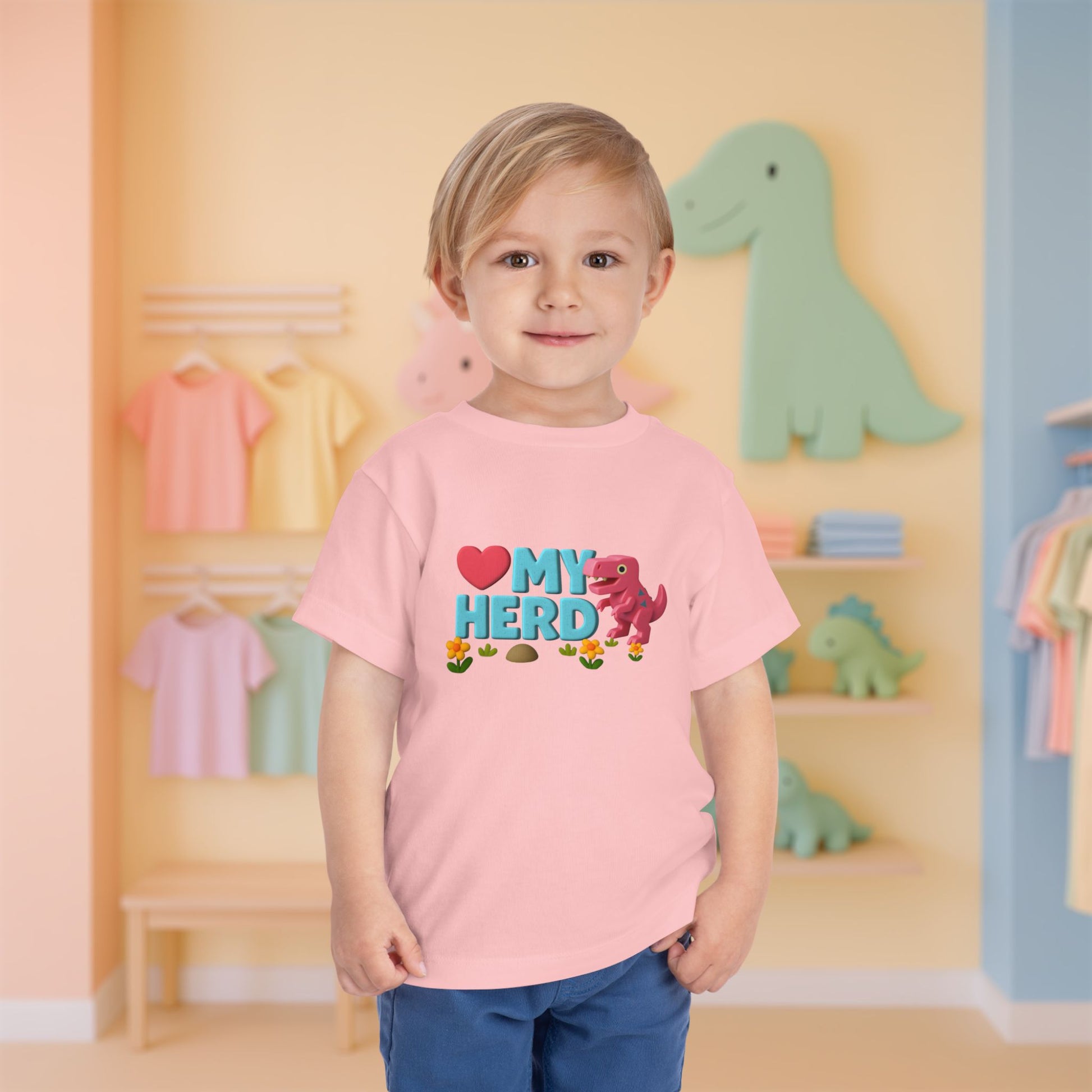 LOVE My Herd - Double-sided Toddler Dinosaur Tee