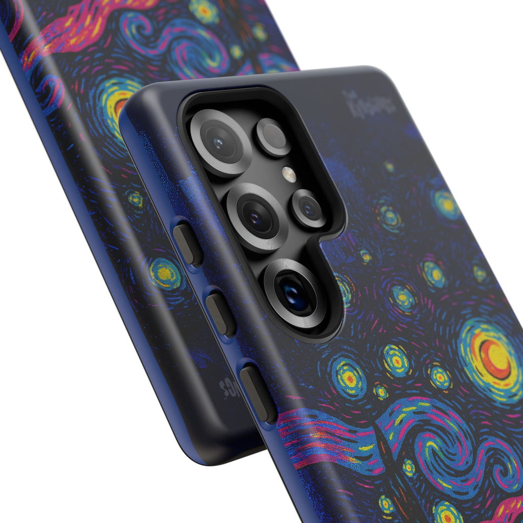 Starry Artist Phone Case | Van Gogh-Inspired Masked Art | Bold Indie Aesthetic Cover for iPhone & Samsung