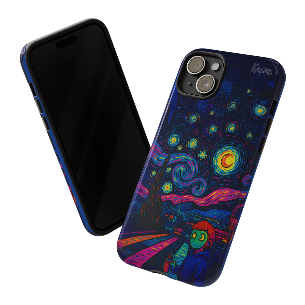 Starry Artist Phone Case | Van Gogh-Inspired Masked Art | Bold Indie Aesthetic Cover for iPhone & Samsung