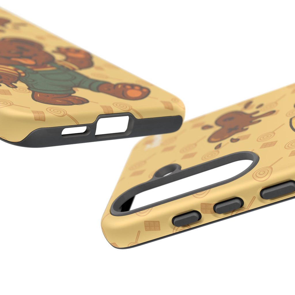 ChocoBear Phone Case - Melting Chocolate Bear Design for iPhone, Samsung Galaxy, and Google Pixel
