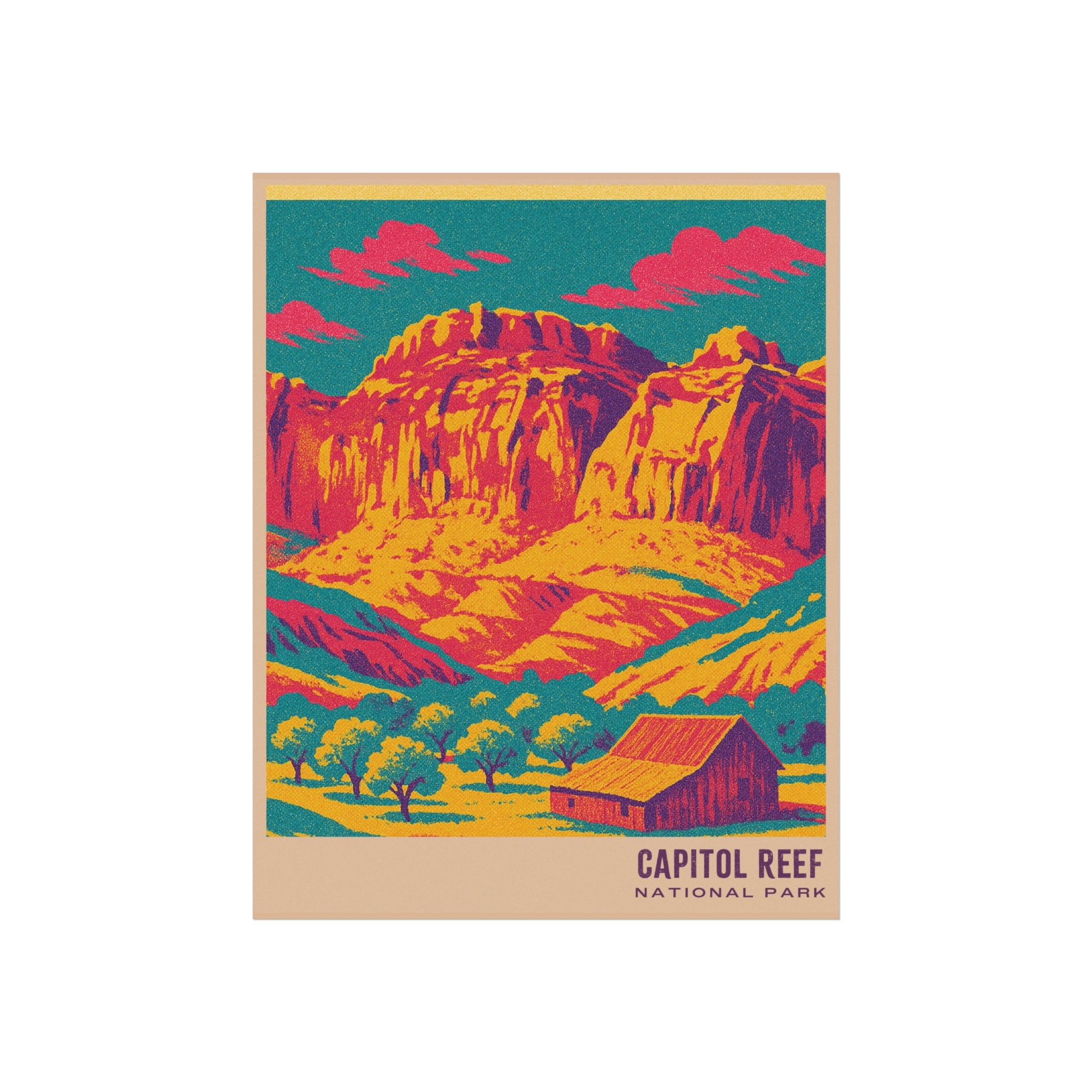 Capitol reef National Park Poster : VINTAGEGRAPH Collection